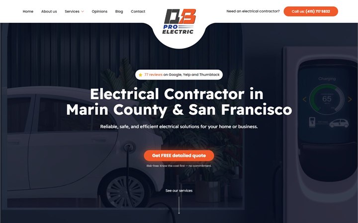 Podgląd strony DBProElectric.com