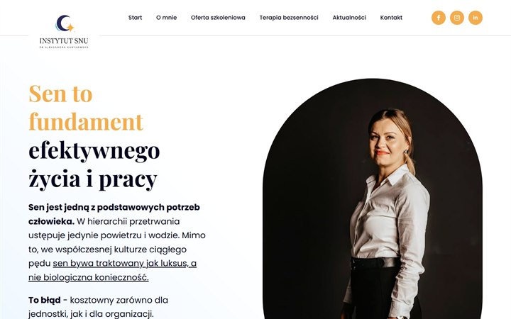 Podgląd strony Instytut-snu.com