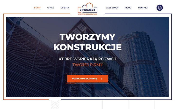 Podgląd strony J-Project.pl